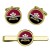 10th Royal Hussars (Prince of Wales's Own), British Army Cufflinks and Tie Clip Set
