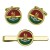1st Royal Dragoons Badge Cufflinks and Tie Clip Set