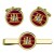 1st East Anglian Regiment, British Army Cufflinks and Tie Clip Set