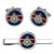 1st King's Dragoon Guards, British Army Cufflinks and Tie Clip Set
