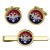 1st Queen's Dragoon Guards, British Army Cufflinks and Tie Clip Set
