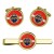 2nd Dragoon Guards The Queen's Bays, British Army Cufflinks and Tie Clip Set