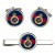 2nd Life Guards, British Army Cufflinks and Tie Clip Set
