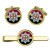 4th/7th Royal Dragoon Guards Colour, British Army Cufflinks and Tie Clip Set