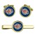 Aberdeen University Officers' Training Corps UOTC, British Army Cufflinks and Tie Clip Set