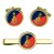 Adjutant General's Corps (AGC), British Army Old Cufflinks and Tie Clip Set