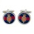 Blues and Royals Cypher, British Army Cufflinks in Chrome Box