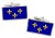 le-de-France Flag Cufflinks in Chrome Box