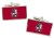 Moscow (Russia) Flag Cufflinks in Chrome Box