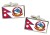 Nepal Flag Cufflinks in Chrome Box