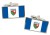 Northwest Territories (Canada) Flag Cufflinks in Chrome Box