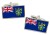 Pitcairn Islands Flag Cufflinks in Chrome Box
