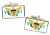 US Virgin Islands Flag Cufflinks in Chrome Box