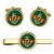 Connaught Rangers, British Army Cufflinks and Tie Clip Set