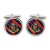 Corps of Royal Military Police (RMP), British Army CR Cufflinks in Chrome Box