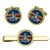 Dorset Yeomanry, British Army Cufflinks and Tie Clip Set