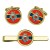 Duke of Lancaster's Own Yeomanry, British Army Cufflinks and Tie Clip Set