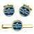 Education and Training Services ETS, British Army ER Cufflinks and Tie Clip Set