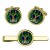 Gordon Highlanders Coloured, British Army Cufflinks and Tie Clip Set