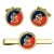Gurkha Staff and Personnel Support Branch, British Army CR Cufflinks and Tie Clip Set