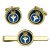HMS Discovery, Royal Navy Cufflink and Tie Clip Set