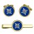 Lowland Band of the Scottish Division, British Army Cufflinks and Tie Clip Set