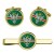 Mercian Regiment, British Army Cufflinks and Tie Clip Set