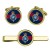 Minden Band of the Queen's Division, British Army Cufflinks and Tie Clip Set
