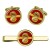 Royal Northumberland Fusiliers Badge, British Army Cufflinks and Tie Clip Set