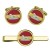 Prince of Wales's Own Regiment of Yorkshire, British Army Cufflinks and Tie Clip Set