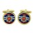 Royal Corps of Transport (RCT), British Army Cufflinks in Chrome Box