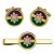 Royal Dragoon Guards, British Army Cufflinks and Tie Clip Set