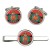 Corps of Royal Engineers (RE), British Army ER Cufflinks and Tie Clip Set