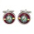 Royal Regiment of Fusiliers Crest, British Army ER Cufflinks in Chrome Box