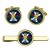 Royal Regiment of Scotland, British Army ER Cufflinks and Tie Clip Set