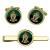 Royal Ulster Rifles, British Army Cufflinks and Tie Clip Set