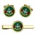 Sherwood Foresters, British Army Cufflinks and Tie Clip Set