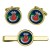 Somerset and Cornwall Light Infantry, British Army Cufflinks and Tie Clip Set