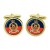 Staff and Personnel Support (SPS) Branch, British Army ER Cufflinks in Chrome Box