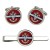 The Highlanders, British Army Cufflinks and Tie Clip Set