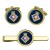 University Royal Naval Unit URNU Birmingham, Royal Navy Cufflink and Tie Clip Set