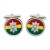 Worcestershire and Sherwood Foresters Regiment (WRF), British Army Cufflinks in Chrome Box