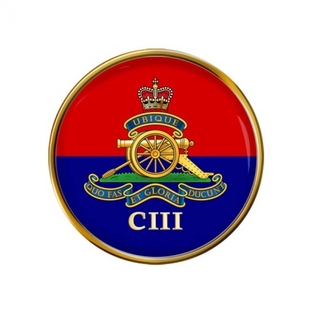 103rd Regiment, Royal Artillery, British Army ER Pin Badge