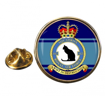No. 112 Squadron (Royal Air Force) Round Pin Badge