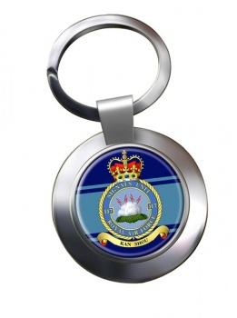 No. 117 Signals Unit (Royal Air Force) Chrome Key Ring