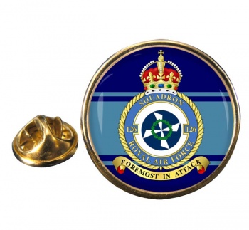 No. 126 Squadron (Royal Air Force) Round Pin Badge