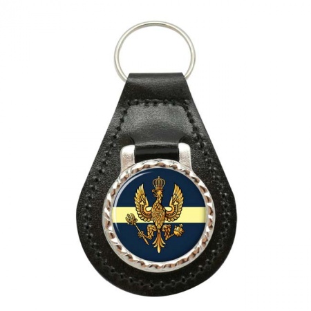 14th/20th King's Hussars, British Army Leather Key Fob