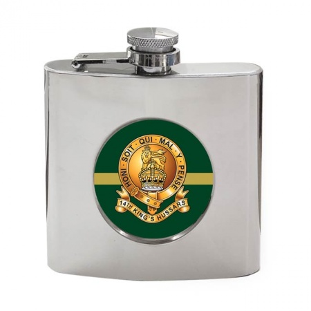 14th King's Hussars, British Army Hip Flask