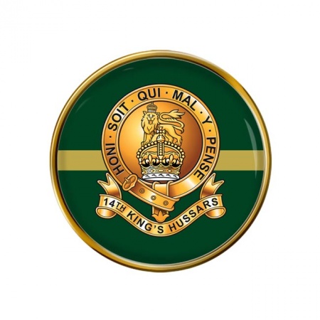 14th King's Hussars, British Army Pin Badge