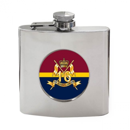 16th/5th Queen's Royal Lancers, British Army Hip Flask